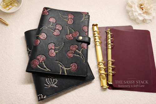 A6 & A5 Rhinestone Charm Binder Insert– 20mm Rings