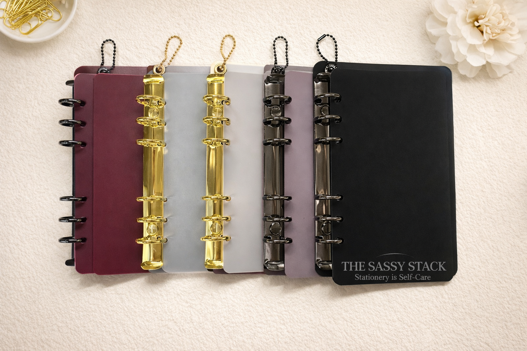 A6 & A5 Rhinestone Charm Binder Insert– 20mm Rings