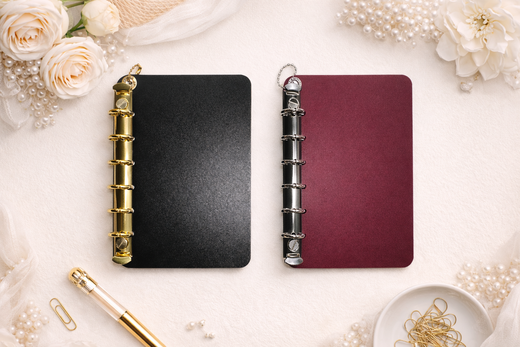 A7 Small Agenda Rhinestone Charm Binder Insert– 15mm Rings